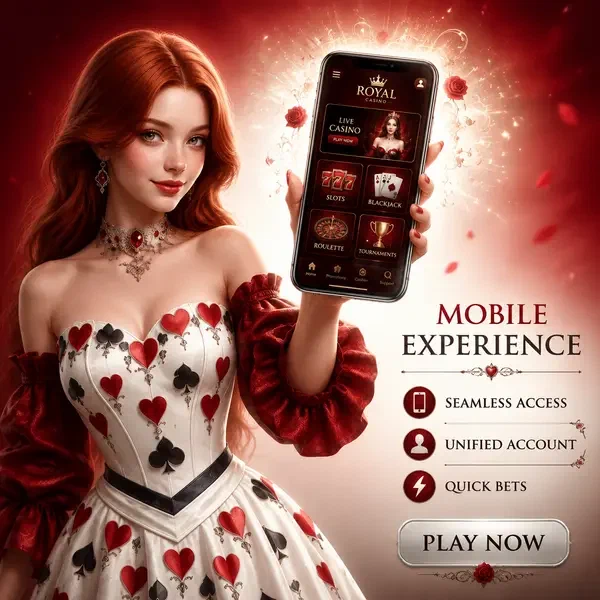La Condesa del Té presentando app móvil de Winzoria con interfaz encantadora brillando en pantalla